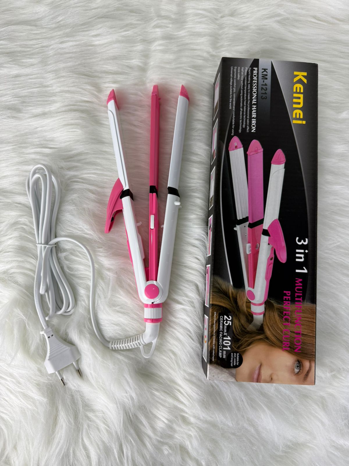 Kemei Hair straightener 3 in 1